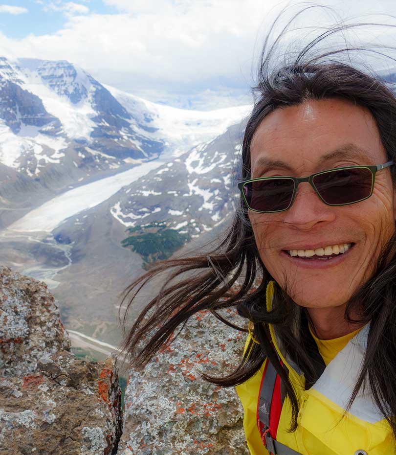 View from Wilcox Ridge toward Columbia Icefield